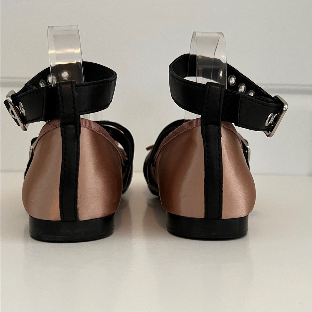 Jeffrey Campbell x Free People Choreo Ballet Flats Natural/Black size 10 - Picture 5 of 8